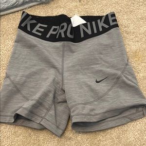 Nike Gray Athletic Compression Shorts